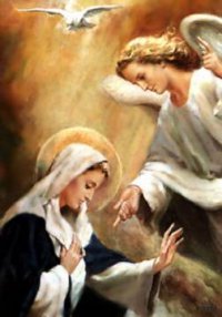 Annunciation of the archangel Gabriel to Mary